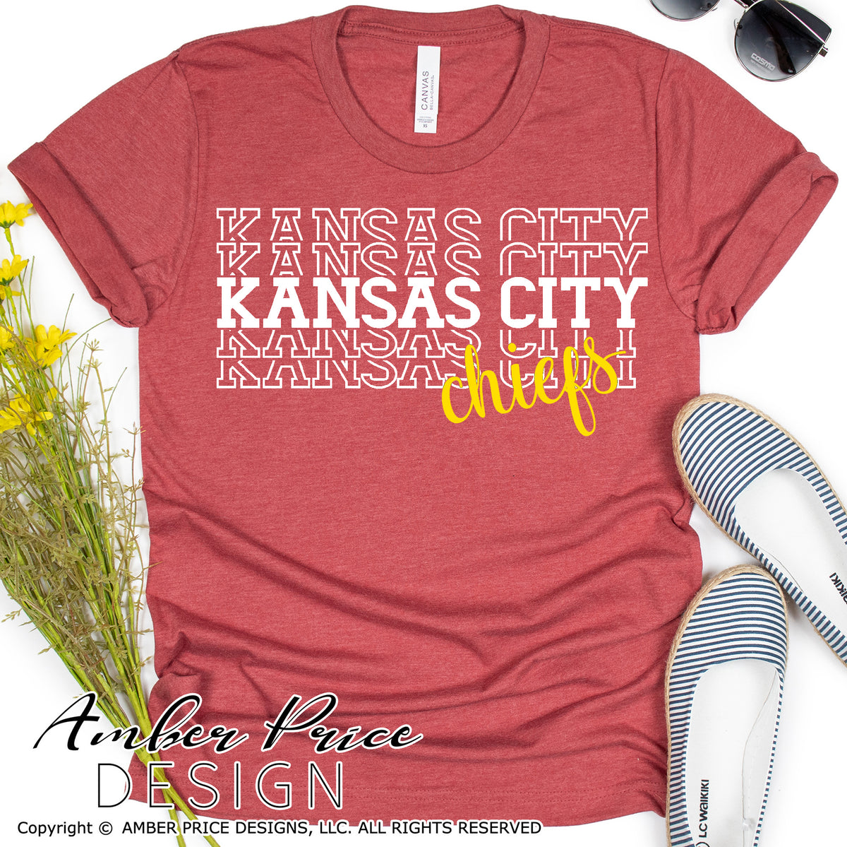 Kansas City Chiefs Stacked SVG PNG DXF