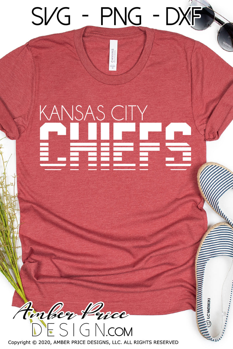 Chiefs SVG PNG DXF Kansas City Stacked Font SVG