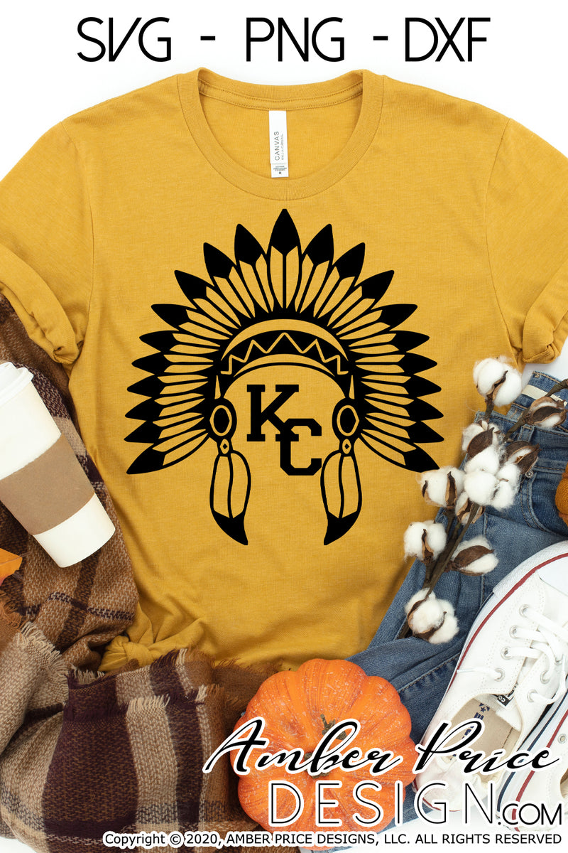 KC headdress SVG Native American Headdress SVG PNG DXF – AmberPriceDesign