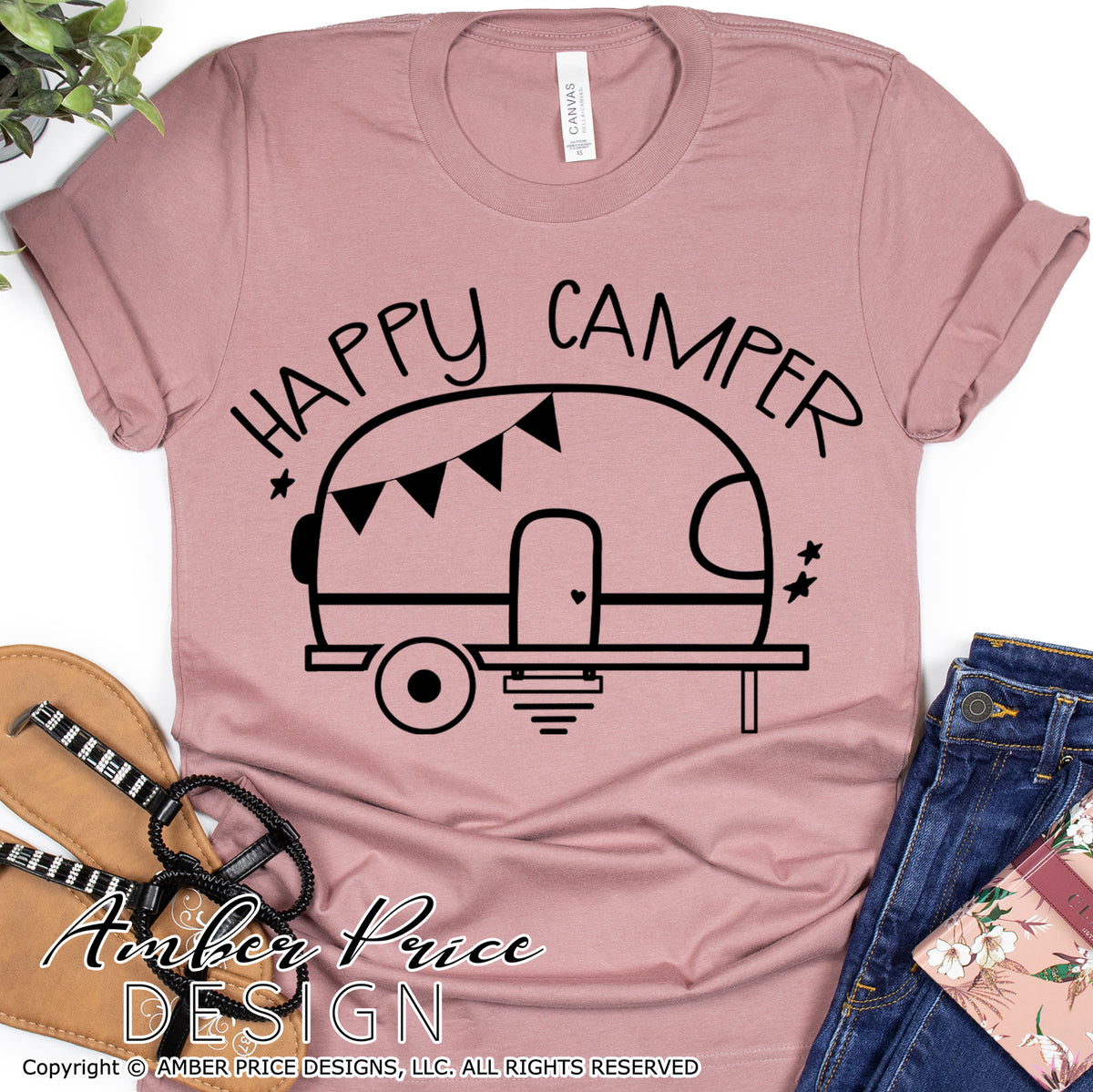 Happy camper SVG PNG DXF vintage camper clipart – AmberPriceDesign