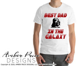 Best Dad in the Galaxy SVG, PNG, DXF, Father's Day SVGs, Darth Vader SVG, Star Wars svg, png, dxf