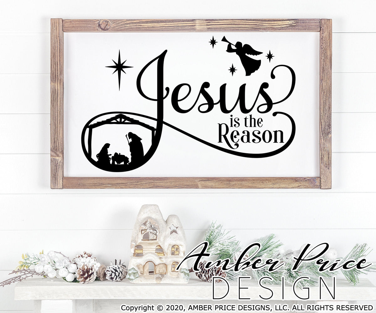 Jesus is the Reason SVG PNG | Christian Christmas Nativity Scene SVG ...