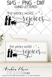 The weary world rejoices SVG, Nativity Scene SVG, Christian Christmas svg design, Cute Christmas ornament SVG, Jesus is the reason SVGs, winter shirt craft, DIY silhouette projects vector files for home decor. SVG Silhouette SVG SVG Files for Cricut Project Ideas Simply Crafty SVG Bundles Vector | Amber Price Design 